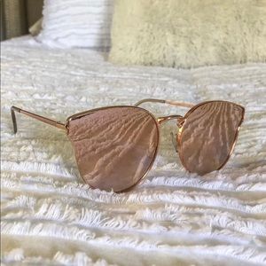 Quay Australia Rose Gold All My Love Sunglasses